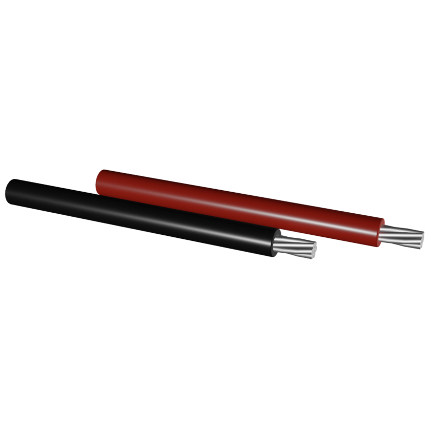 UL TUV Aluminum Alloy Photovoltaic Cable 4AWG 1000/2000V 90℃ DRY OR WET -40℃ DIR BUR